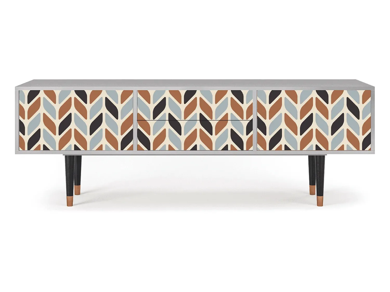 Mueble de TV - 170х59х48 cm - T4 - Beige Laure, Cinza^ Móvel De Tv