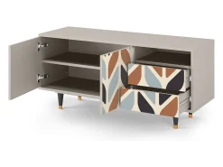 Móvel De Tv| Mueble de TV - 125х56х41 cm - T7 - Beige Laure, Areia Bege