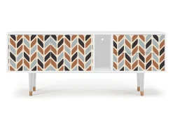 Outlet Mueble de TV - 170х69х48 cm - T1 - Beige Laure, Branco Bege