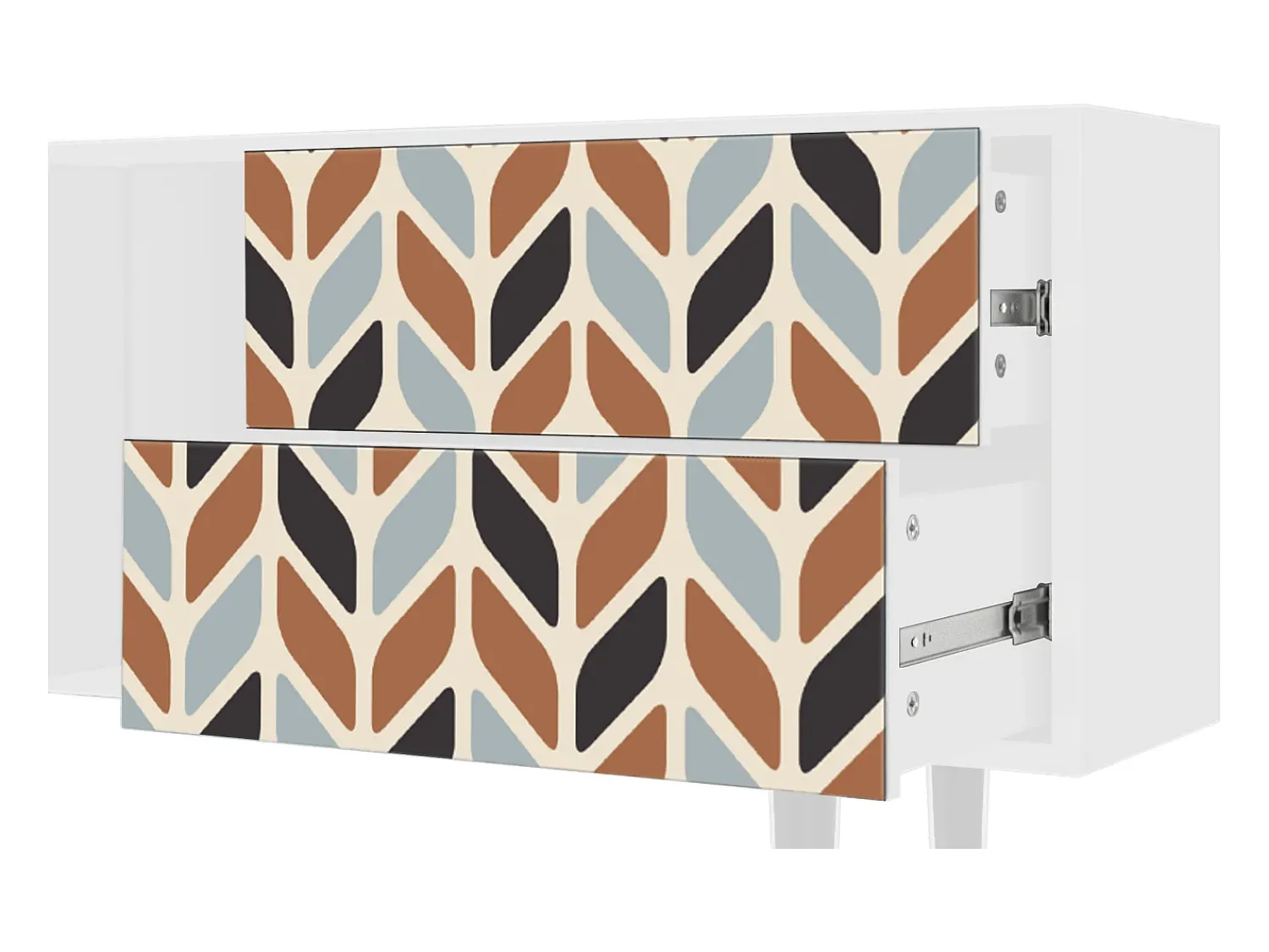 Outlet Mueble de TV - 170х69х48 cm - T1 - Beige Laure, Branco Bege