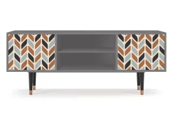 Móvel De Tv* Mueble de TV - 170х69х48 cm - T2 - Beige Laure, Cinza Cinzento