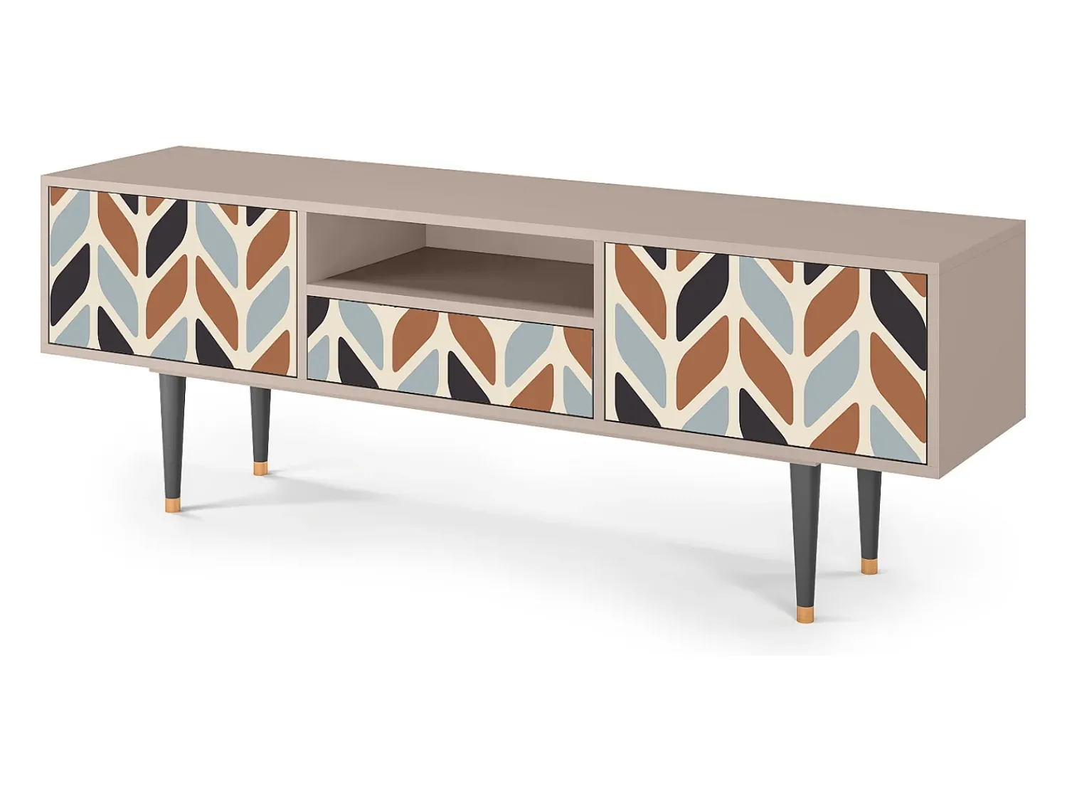 Móvel De Tv| Mueble de TV - 170х59х41 cm - T6 - Beige Laure, Areia Bege