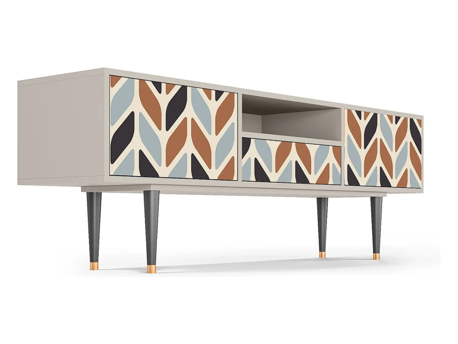 Móvel De Tv| Mueble de TV - 170х59х41 cm - T6 - Beige Laure, Areia Bege