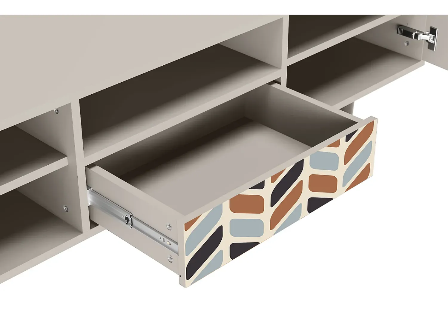 Móvel De Tv| Mueble de TV - 170х59х41 cm - T6 - Beige Laure, Areia Bege