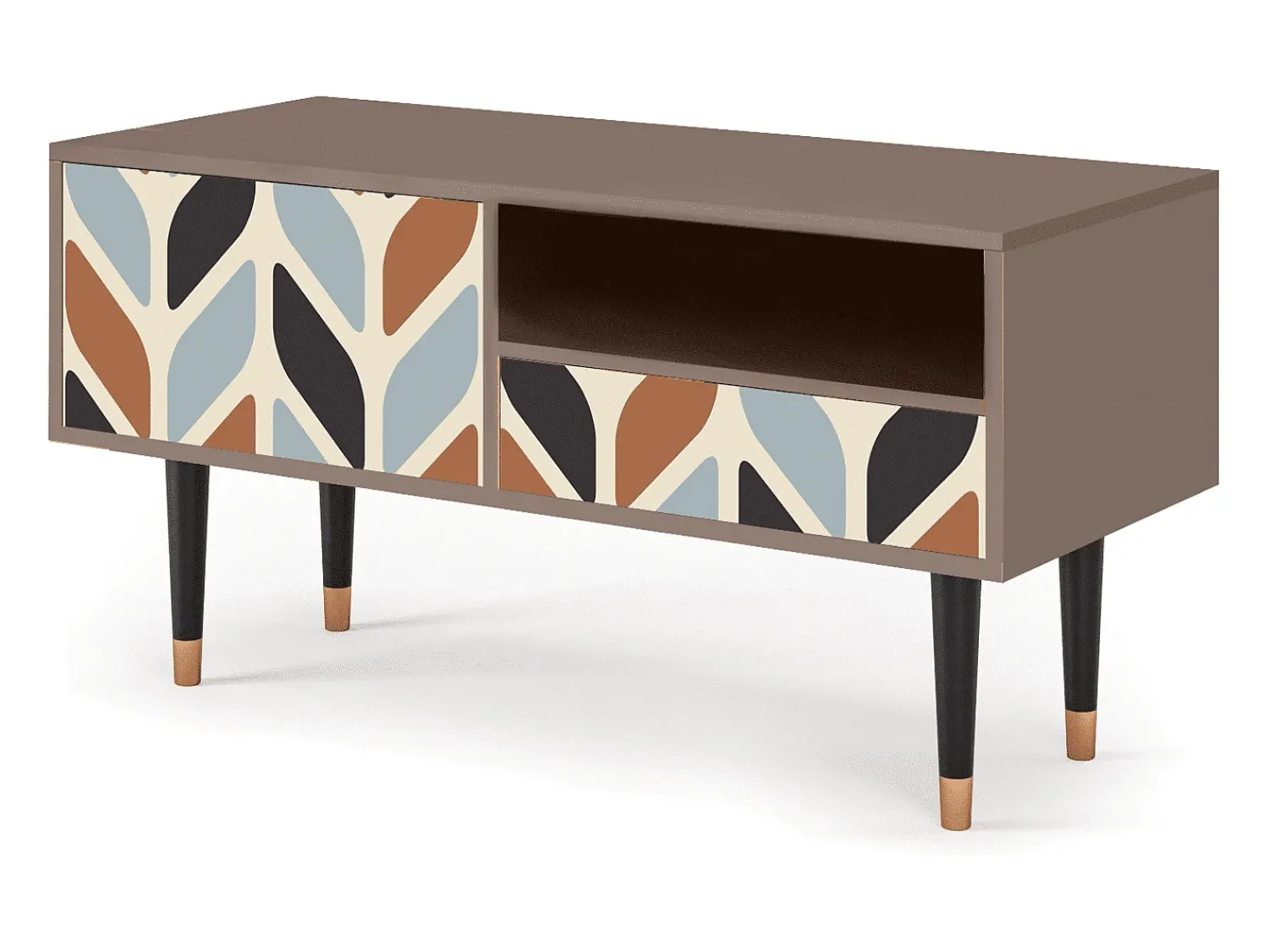 Móvel De Tv* Mueble de TV - 115х59х48 cm - T3 - Beige Laure, Latte Bege