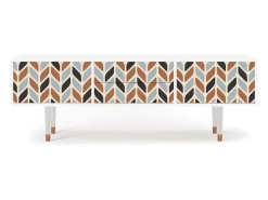 Hot Mueble de TV - 170х59х48 cm - T4 - Beige Laure, Branco Bege