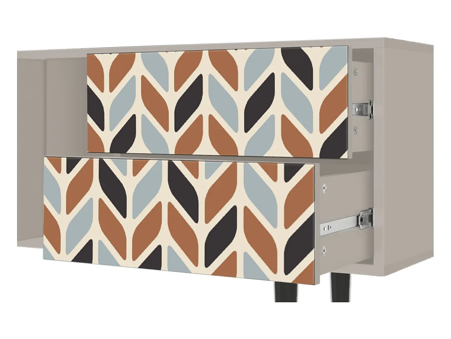 Móvel De Tv| Mueble de TV - 170х69х48 cm - T1 - Beige Laure, Areia Bege