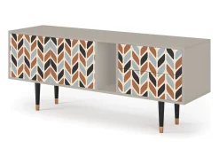 Móvel De Tv| Mueble de TV - 170х69х48 cm - T1 - Beige Laure, Areia Bege