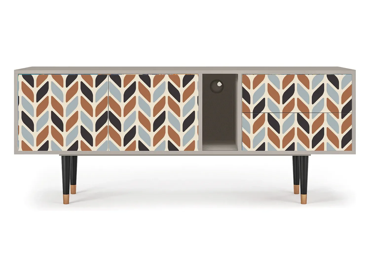 Móvel De Tv| Mueble de TV - 170х69х48 cm - T1 - Beige Laure, Areia Bege