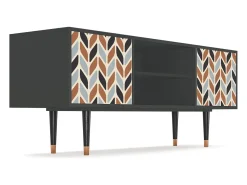 Móvel De Tv* Mueble de TV - 170х69х48 cm - T2 - Beige Laure, Antracite Cinza antracite