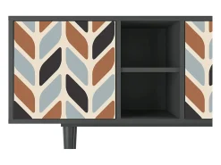Sale Mueble de TV - 150х69х41 cm - T5 - Beige Laure, Antracite Cinza antracite