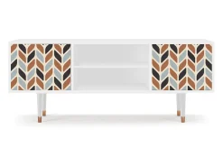 Móvel De Tv* Mueble de TV - 170х69х48 cm - T2 - Beige Laure, Branco Bege