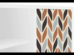 Móvel De Tv* Mueble de TV - 170х69х48 cm - T2 - Beige Laure, Branco Bege