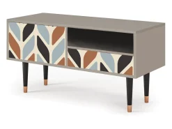 Móvel De Tv| Mueble de TV - 115х59х48 cm - T3 - Beige Laure, Areia Bege