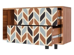 Móvel De Tv* Mueble de TV - 170х69х48 cm - T1 - Beige Laure, Nogueira Castanho