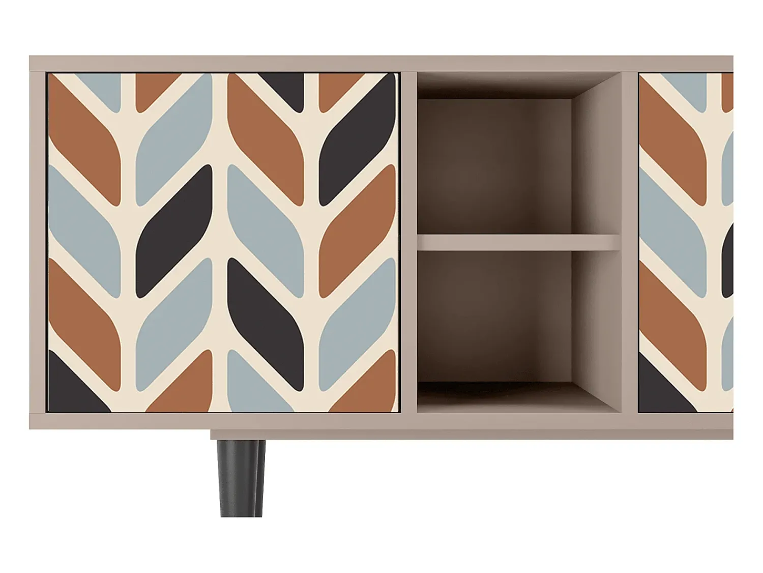 Móvel De Tv* Mueble de TV - 150х69х41 cm - T5 - Beige Laure, Latte Bege