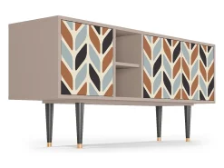 Móvel De Tv* Mueble de TV - 150х69х41 cm - T5 - Beige Laure, Latte Bege