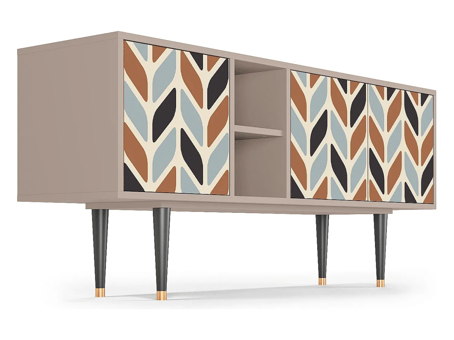 Móvel De Tv* Mueble de TV - 150х69х41 cm - T5 - Beige Laure, Latte Bege