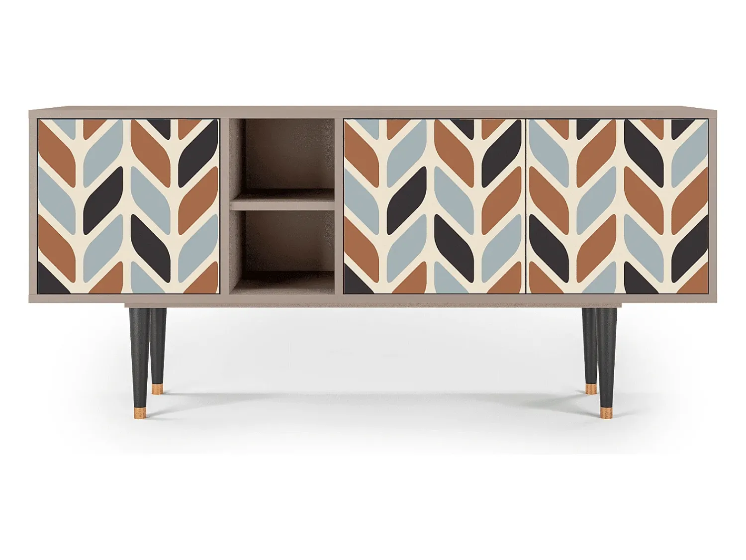 Móvel De Tv* Mueble de TV - 150х69х41 cm - T5 - Beige Laure, Latte Bege