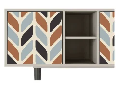 Móvel De Tv| Mueble de TV - 150х69х41 cm - T5 - Beige Laure, Areia Bege