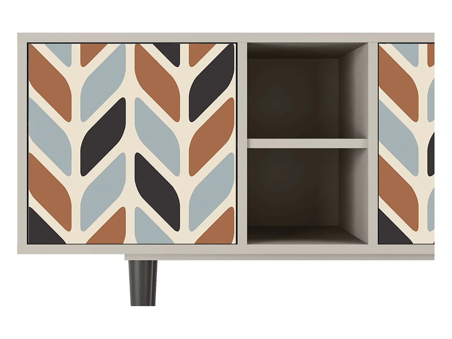 Móvel De Tv| Mueble de TV - 150х69х41 cm - T5 - Beige Laure, Areia Bege