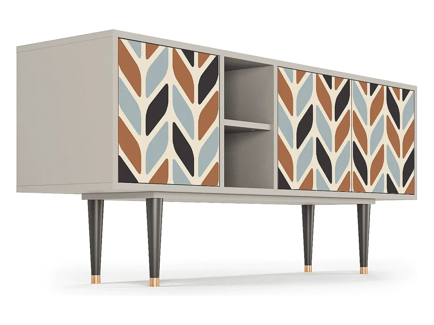 Móvel De Tv| Mueble de TV - 150х69х41 cm - T5 - Beige Laure, Areia Bege
