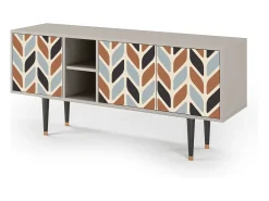 Móvel De Tv| Mueble de TV - 150х69х41 cm - T5 - Beige Laure, Areia Bege