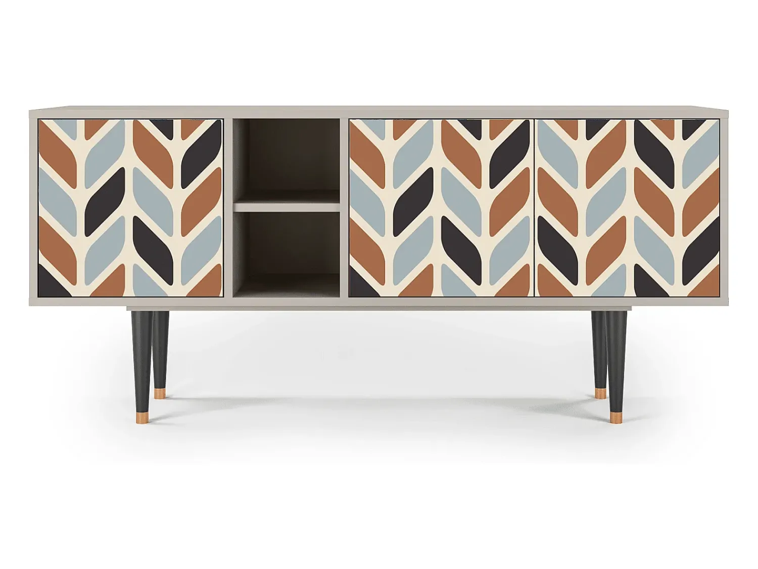 Móvel De Tv| Mueble de TV - 150х69х41 cm - T5 - Beige Laure, Areia Bege