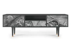 Móvel De Tv| Mueble de TV - 170х59х41 cm - T6 - Big Fish Eat Little, Antracite Cinza antracite