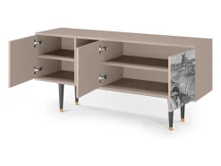 New Mueble de TV - 150х69х41 cm - T5 - Big Fish Eat Little, Latte Bege