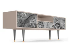 Mueble de TV - 170х59х41 cm - T6 - Big Fish Eat Little, Latte^ Móvel De Tv