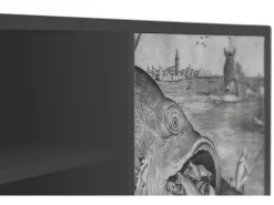 Clearance Mueble de TV - 170х69х48 cm - T2 - Big Fish Eat Little, Antracite Cinza antracite