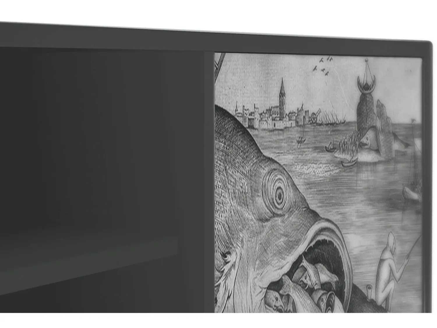 Clearance Mueble de TV - 170х69х48 cm - T2 - Big Fish Eat Little, Antracite Cinza antracite