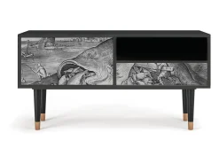 Mueble de TV - 115х59х48 cm - T3 - Big Fish Eat Little, Antracite^ Móvel De Tv