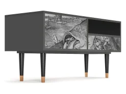 Mueble de TV - 115х59х48 cm - T3 - Big Fish Eat Little, Antracite^ Móvel De Tv
