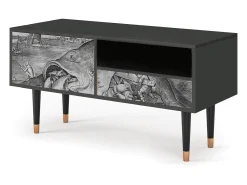 Mueble de TV - 115х59х48 cm - T3 - Big Fish Eat Little, Antracite^ Móvel De Tv