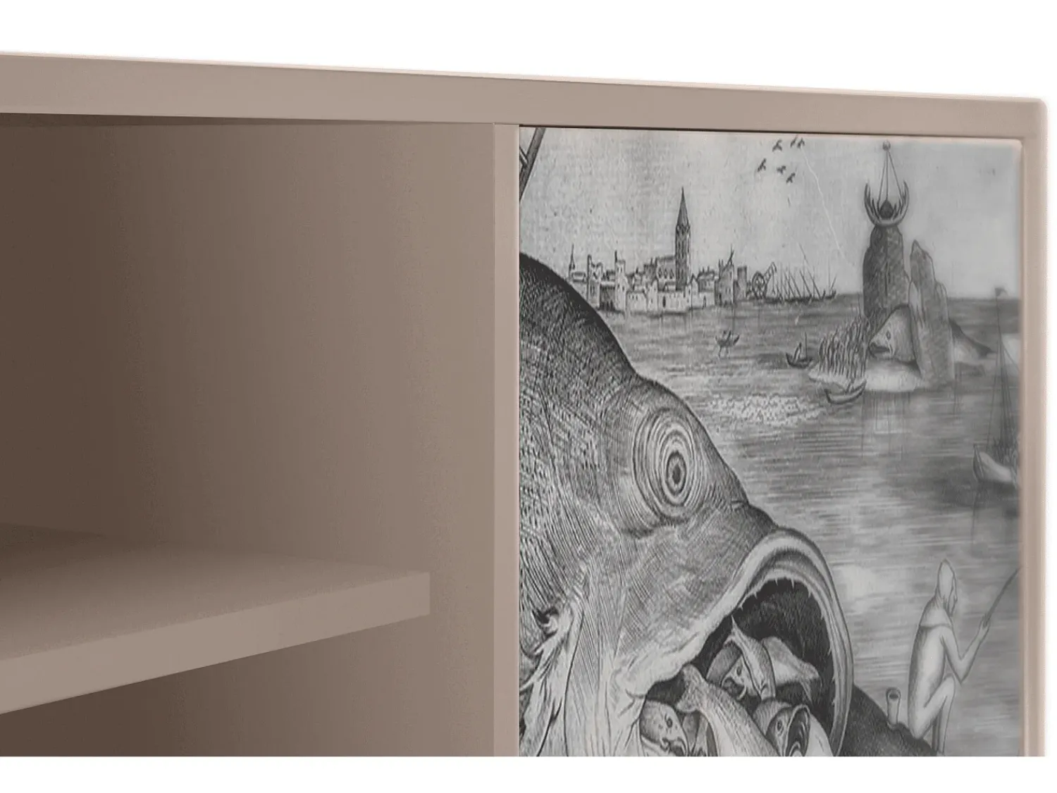 Mueble de TV - 170х69х48 cm - T2 - Big Fish Eat Little, Latte^ Móvel De Tv