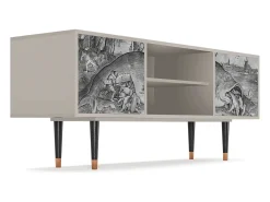 Móvel De Tv| Mueble de TV - 170х69х48 cm - T2 - Big Fish Eat Little, Areia Bege