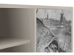 Móvel De Tv| Mueble de TV - 170х69х48 cm - T2 - Big Fish Eat Little, Areia Bege