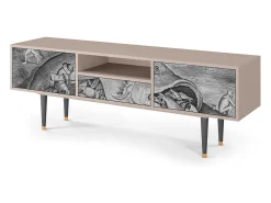 Móvel De Tv* Mueble de TV - 170х59х41 cm - T6 - Big Fish Eat Little, Areia Bege