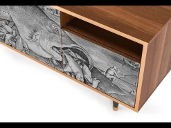 Outlet Mueble de TV - 125х56х41 cm - T7 - Big Fish Eat Little, Nogueira Castanho