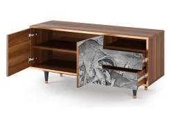 Outlet Mueble de TV - 125х56х41 cm - T7 - Big Fish Eat Little, Nogueira Castanho