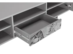 Clearance Mueble de TV - 170х59х41 cm - T6 - Big Fish Eat Little, Cinza Cinzento