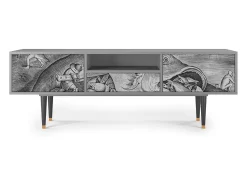 Clearance Mueble de TV - 170х59х41 cm - T6 - Big Fish Eat Little, Cinza Cinzento
