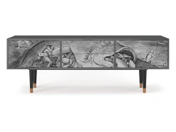 Móvel De Tv| Mueble de TV - 170х59х48 cm - T4 - Big Fish Eat Little, Antracite Cinza antracite