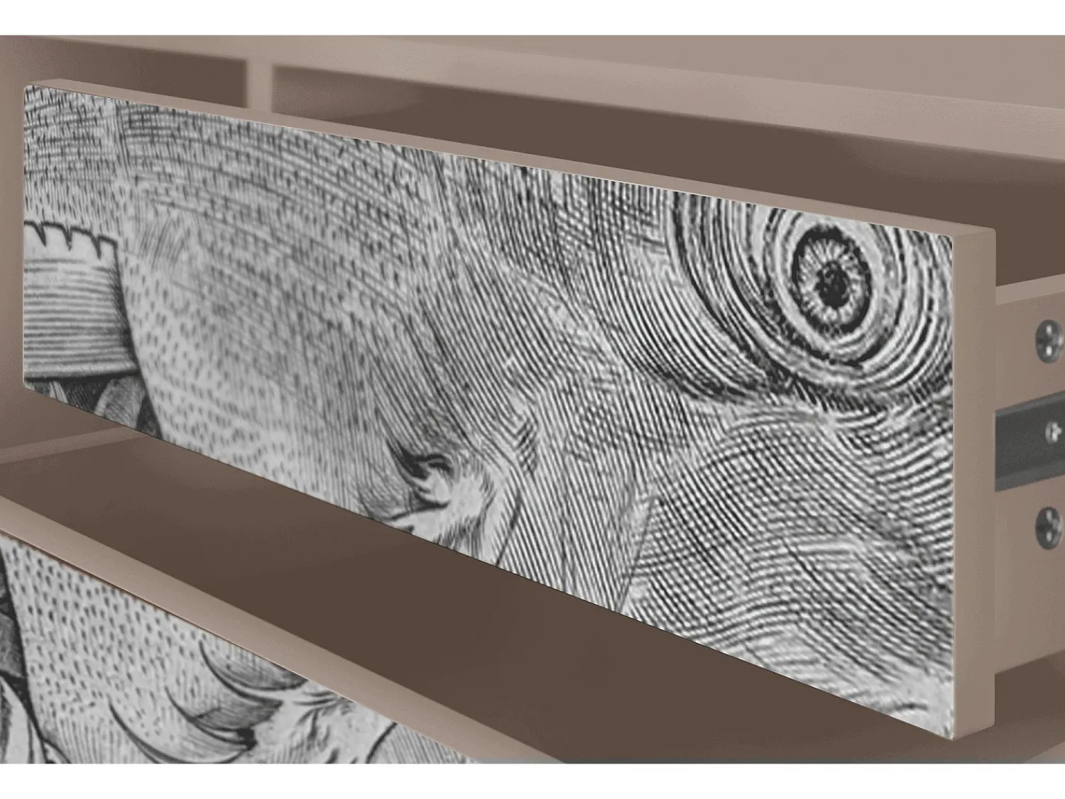 Mueble de TV - 170х59х48 cm - T4 - Big Fish Eat Little, Latte^ Móvel De Tv