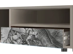 Móvel De Tv* Mueble de TV - 115х59х48 cm - T3 - Big Fish Eat Little, Areia Bege