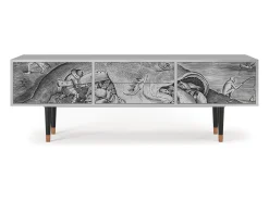 Mueble de TV - 170х59х48 cm - T4 - Big Fish Eat Little, Cinza^ Móvel De Tv