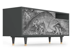 Mueble de TV - 125х56х41 cm - T7 - Big Fish Eat Little, Antracite^ Móvel De Tv