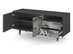 Mueble de TV - 125х56х41 cm - T7 - Big Fish Eat Little, Antracite^ Móvel De Tv